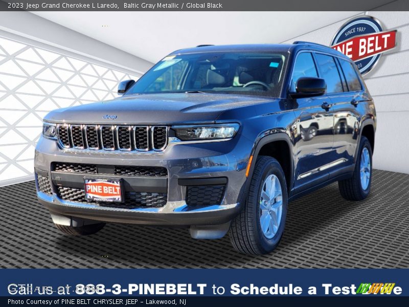 Baltic Gray Metallic / Global Black 2023 Jeep Grand Cherokee L Laredo