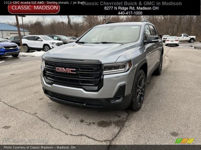 Sterling Metallic / Jet Black 2023 GMC Acadia SLE AWD