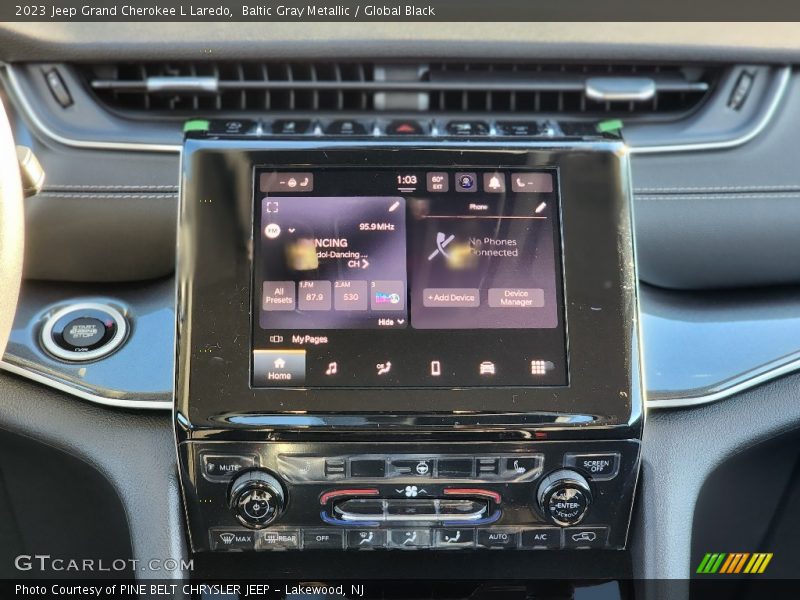 Baltic Gray Metallic / Global Black 2023 Jeep Grand Cherokee L Laredo