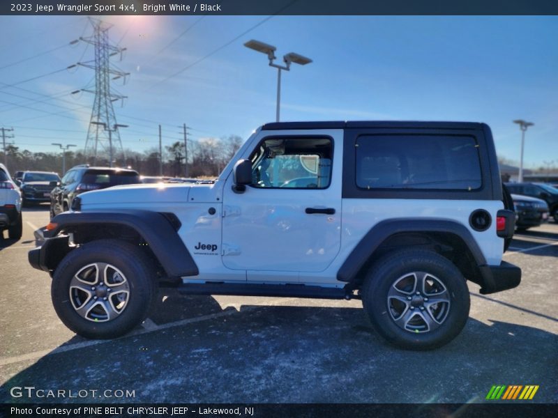 Bright White / Black 2023 Jeep Wrangler Sport 4x4