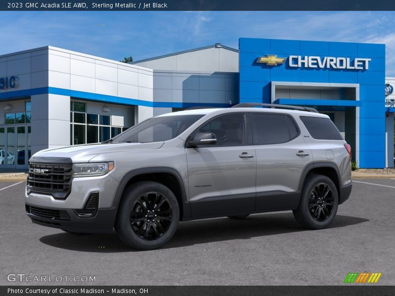 Sterling Metallic / Jet Black 2023 GMC Acadia SLE AWD