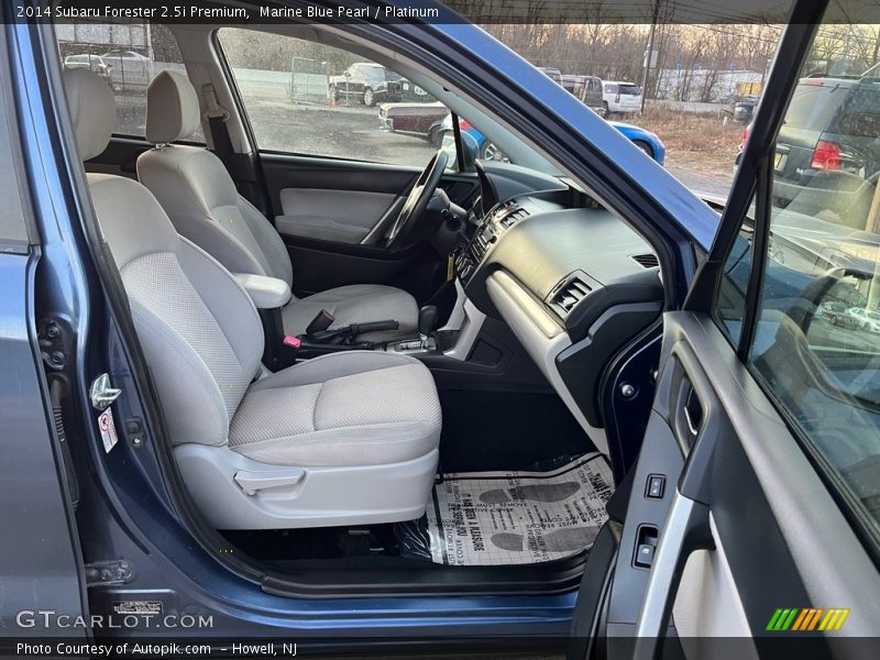Marine Blue Pearl / Platinum 2014 Subaru Forester 2.5i Premium