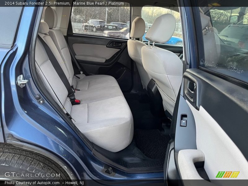 Marine Blue Pearl / Platinum 2014 Subaru Forester 2.5i Premium