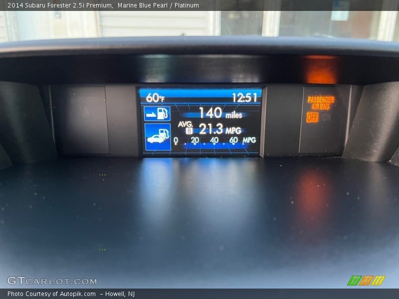 Marine Blue Pearl / Platinum 2014 Subaru Forester 2.5i Premium