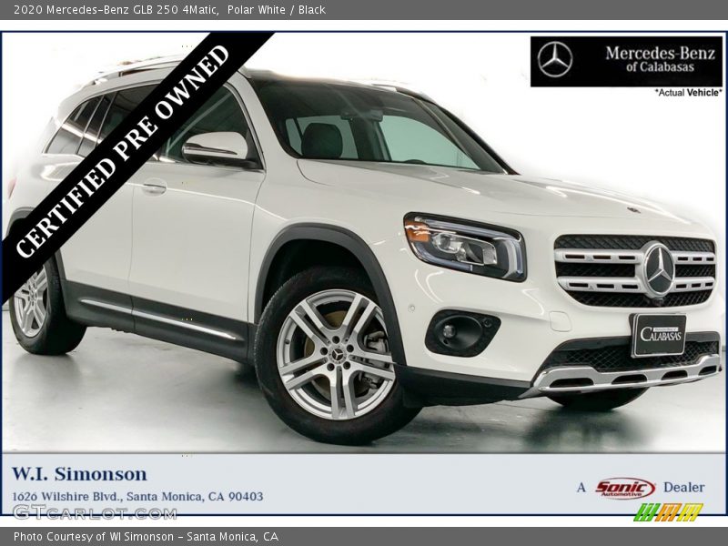 Polar White / Black 2020 Mercedes-Benz GLB 250 4Matic