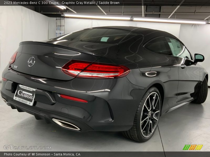 Graphite Gray Metallic / Saddle Brown 2023 Mercedes-Benz C 300 Coupe