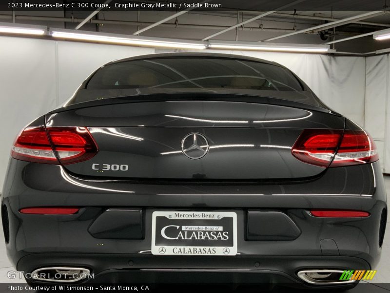 Graphite Gray Metallic / Saddle Brown 2023 Mercedes-Benz C 300 Coupe