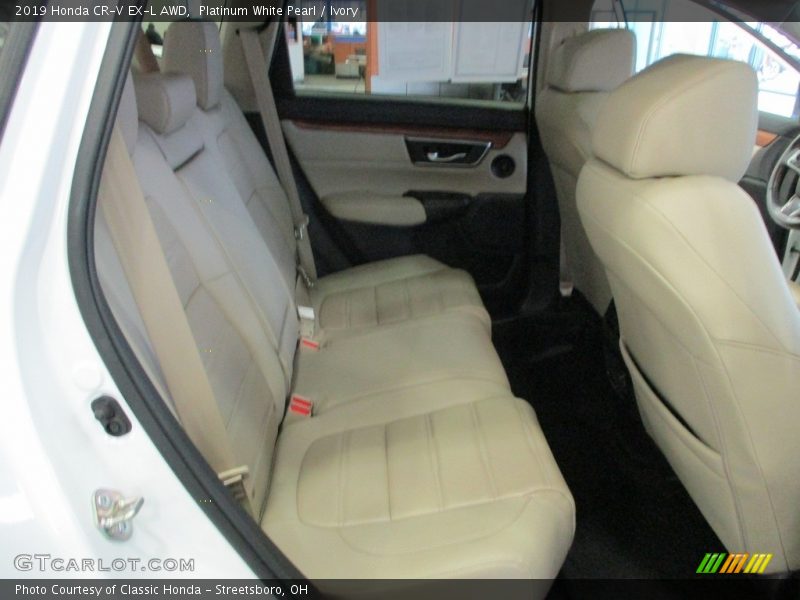 Platinum White Pearl / Ivory 2019 Honda CR-V EX-L AWD
