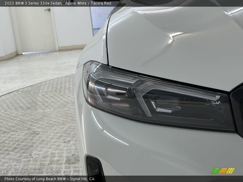 Alpine White / Tacora Red 2023 BMW 3 Series 330e Sedan