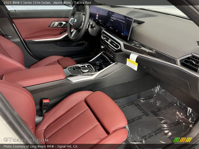 Alpine White / Tacora Red 2023 BMW 3 Series 330e Sedan