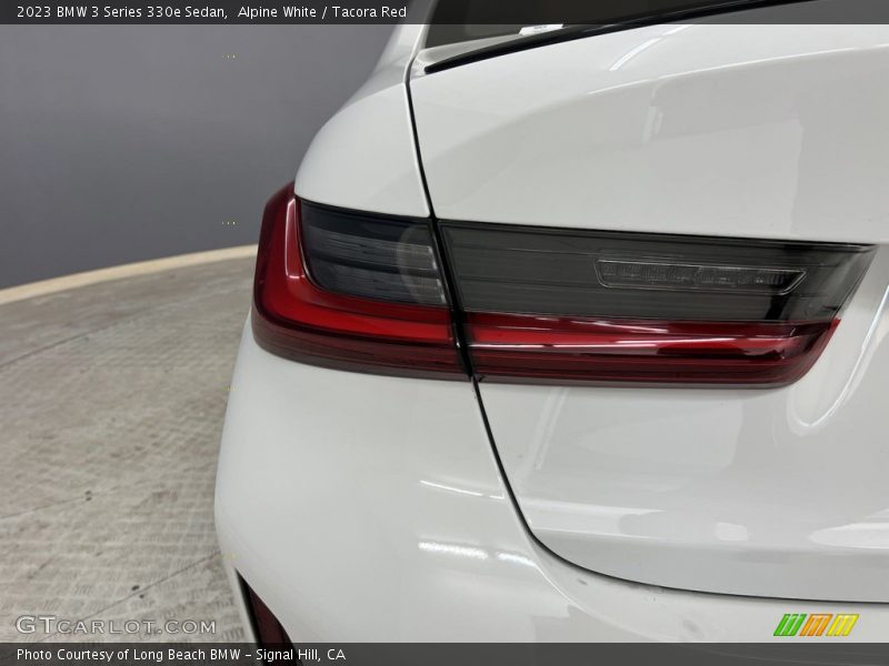 Alpine White / Tacora Red 2023 BMW 3 Series 330e Sedan