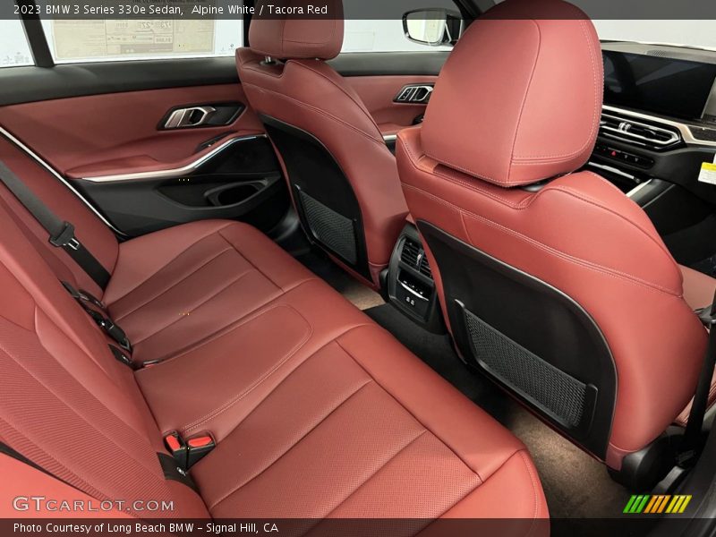 Alpine White / Tacora Red 2023 BMW 3 Series 330e Sedan