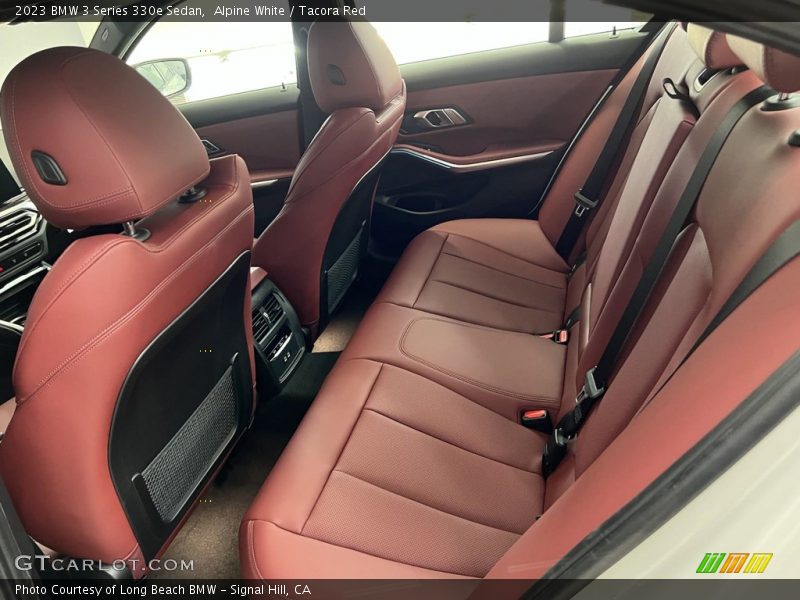 Alpine White / Tacora Red 2023 BMW 3 Series 330e Sedan