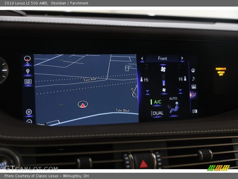 Obsidian / Parchment 2019 Lexus LS 500 AWD