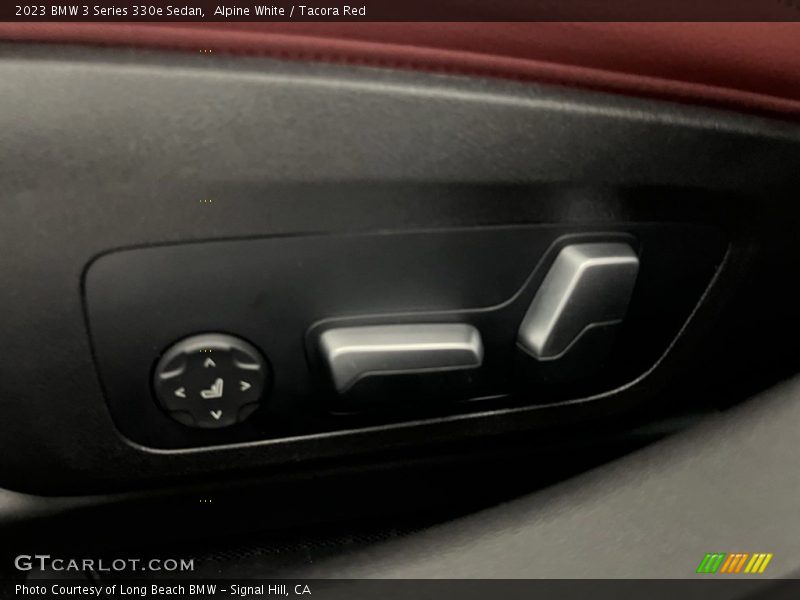 Alpine White / Tacora Red 2023 BMW 3 Series 330e Sedan