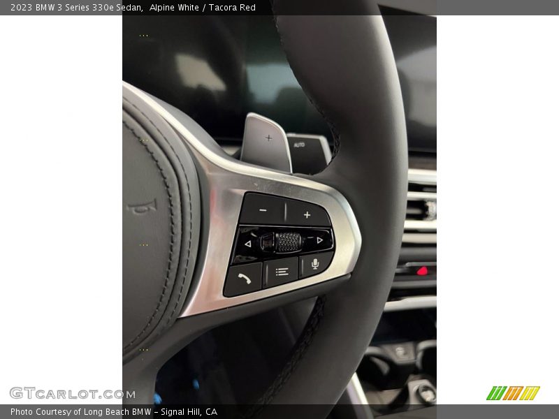 Alpine White / Tacora Red 2023 BMW 3 Series 330e Sedan