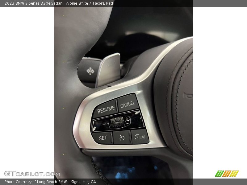 Alpine White / Tacora Red 2023 BMW 3 Series 330e Sedan