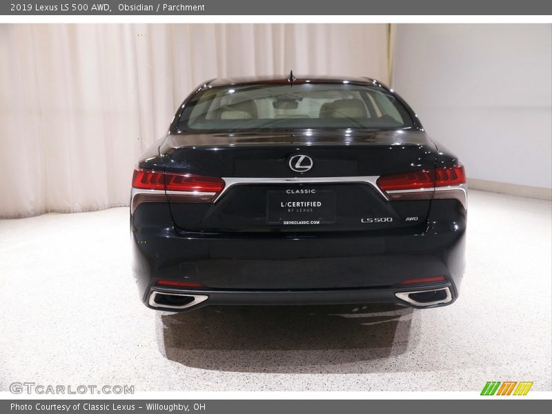 Exhaust of 2019 LS 500 AWD