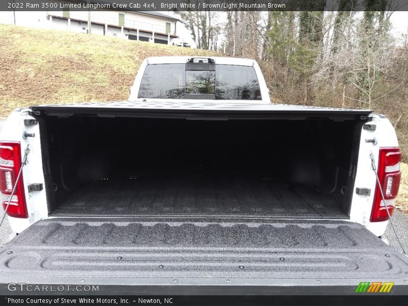 Bright White / Brown/Light Mountain Brown 2022 Ram 3500 Limited Longhorn Crew Cab 4x4