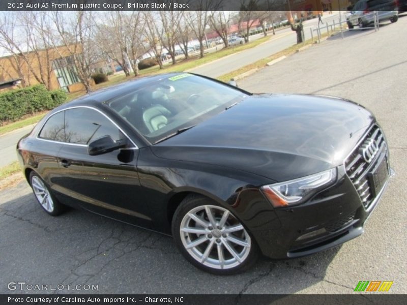 Brilliant Black / Black 2015 Audi A5 Premium quattro Coupe