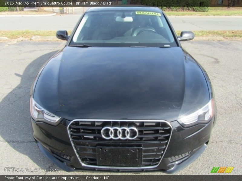 Brilliant Black / Black 2015 Audi A5 Premium quattro Coupe