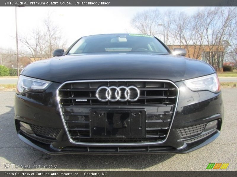 Brilliant Black / Black 2015 Audi A5 Premium quattro Coupe