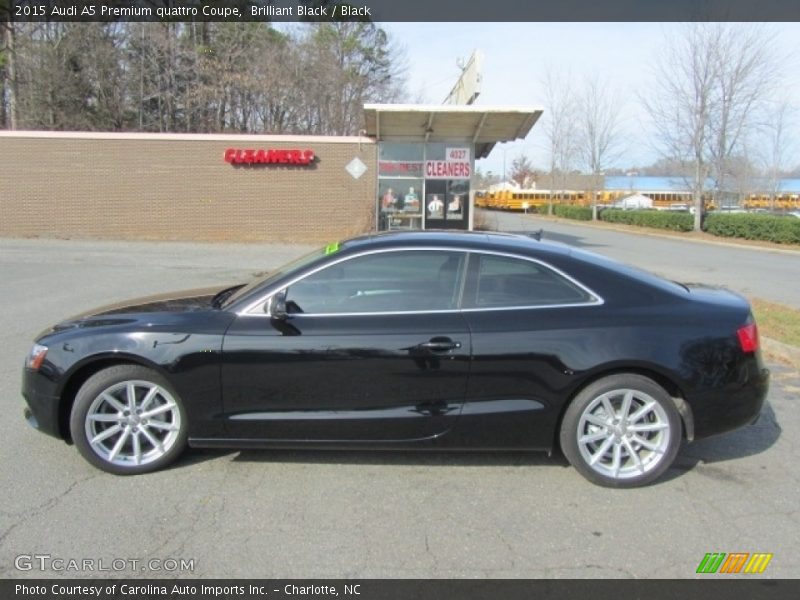 Brilliant Black / Black 2015 Audi A5 Premium quattro Coupe