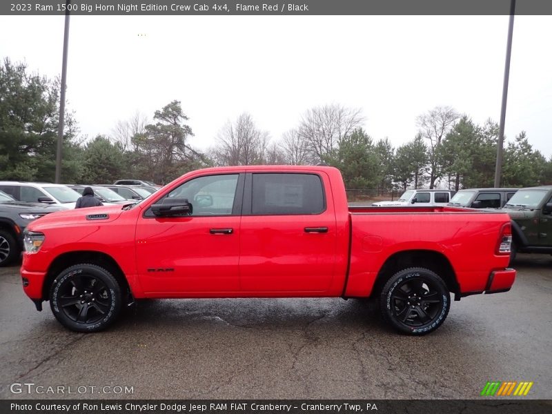  2023 1500 Big Horn Night Edition Crew Cab 4x4 Flame Red