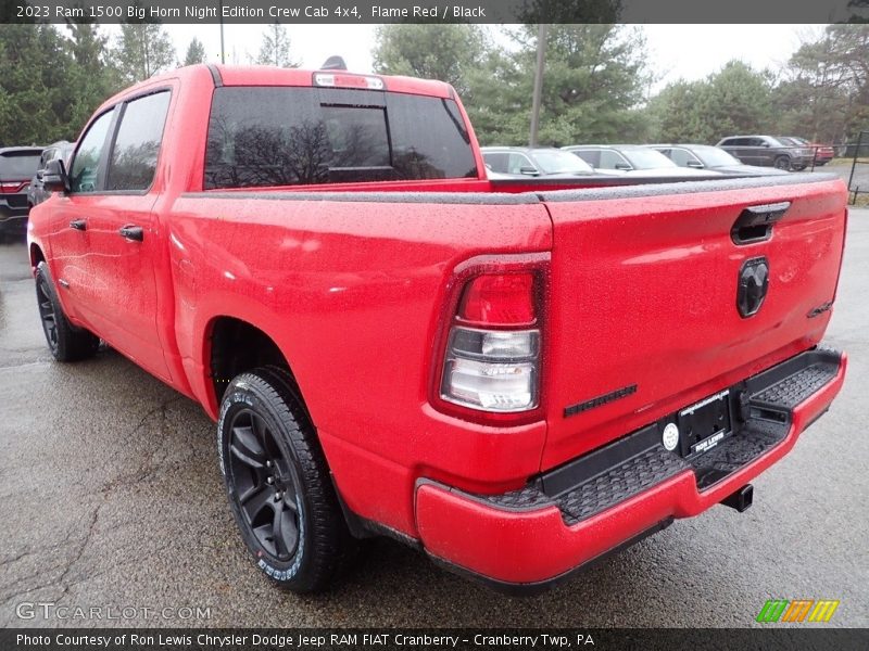 Flame Red / Black 2023 Ram 1500 Big Horn Night Edition Crew Cab 4x4
