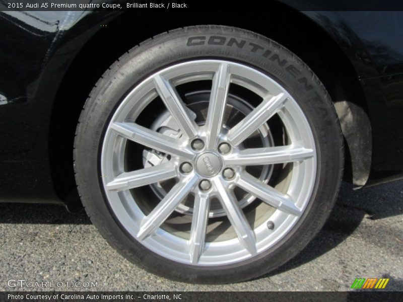 Brilliant Black / Black 2015 Audi A5 Premium quattro Coupe