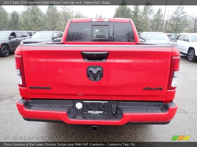 Flame Red / Black 2023 Ram 1500 Big Horn Night Edition Crew Cab 4x4