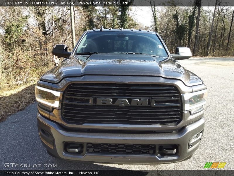 Granite Crystal Metallic / Black 2021 Ram 3500 Laramie Crew Cab 4x4