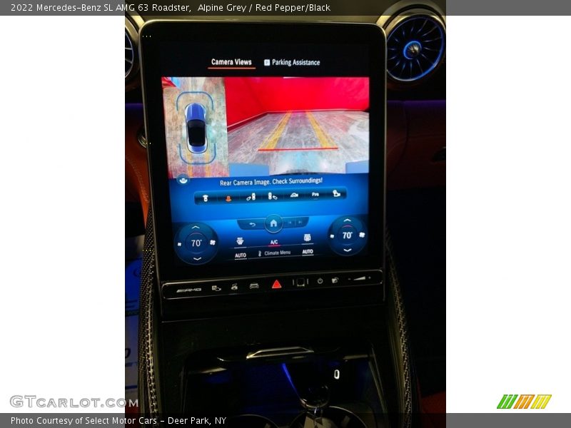 Alpine Grey / Red Pepper/Black 2022 Mercedes-Benz SL AMG 63 Roadster