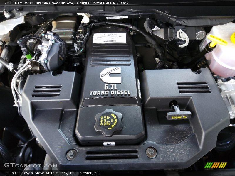 Granite Crystal Metallic / Black 2021 Ram 3500 Laramie Crew Cab 4x4