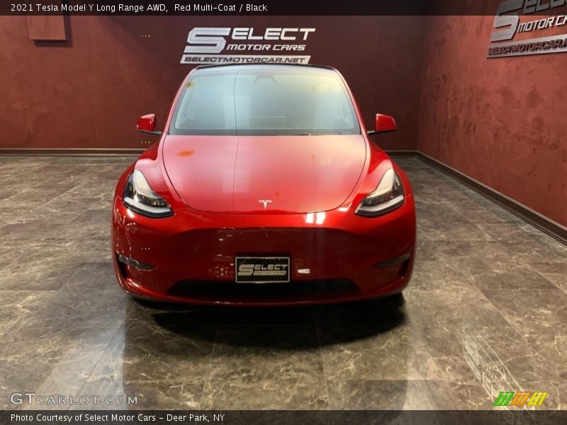 Red Multi-Coat / Black 2021 Tesla Model Y Long Range AWD