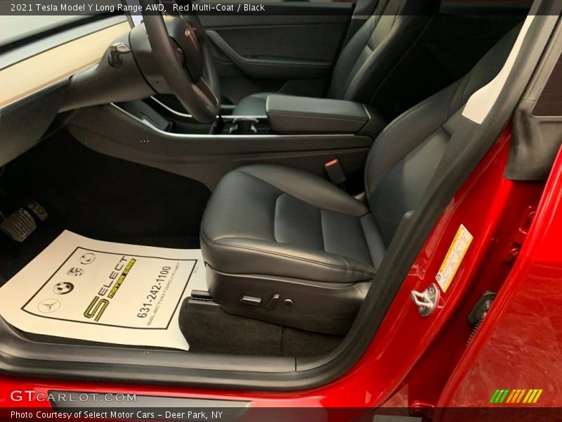 Red Multi-Coat / Black 2021 Tesla Model Y Long Range AWD