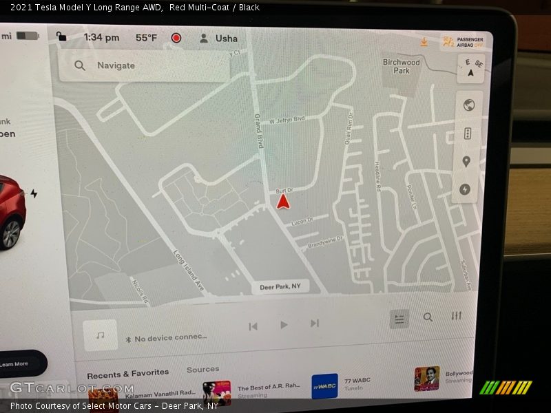 Red Multi-Coat / Black 2021 Tesla Model Y Long Range AWD