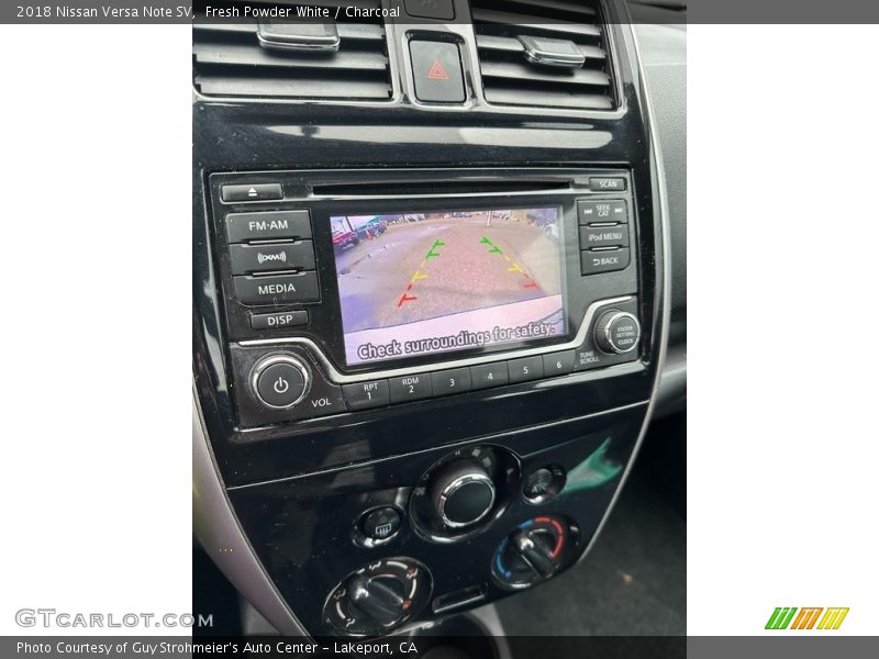 Controls of 2018 Versa Note SV