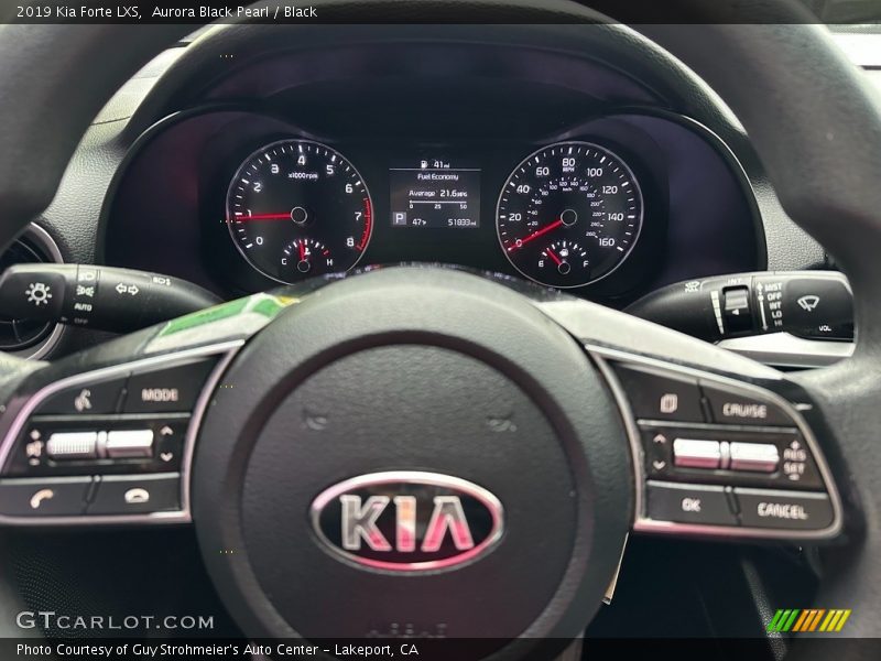 Aurora Black Pearl / Black 2019 Kia Forte LXS