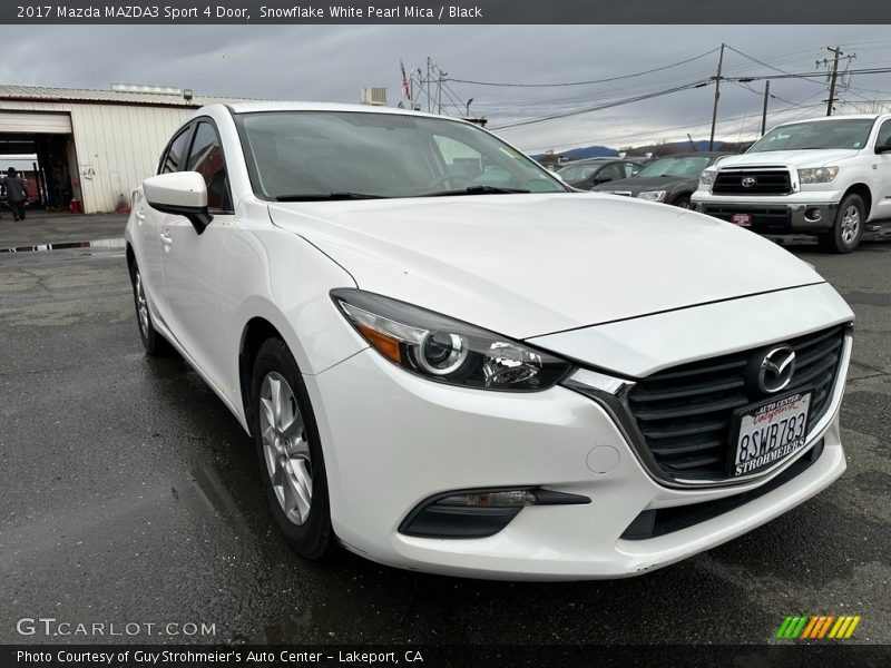 Snowflake White Pearl Mica / Black 2017 Mazda MAZDA3 Sport 4 Door