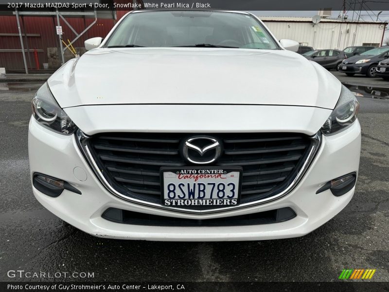 Snowflake White Pearl Mica / Black 2017 Mazda MAZDA3 Sport 4 Door