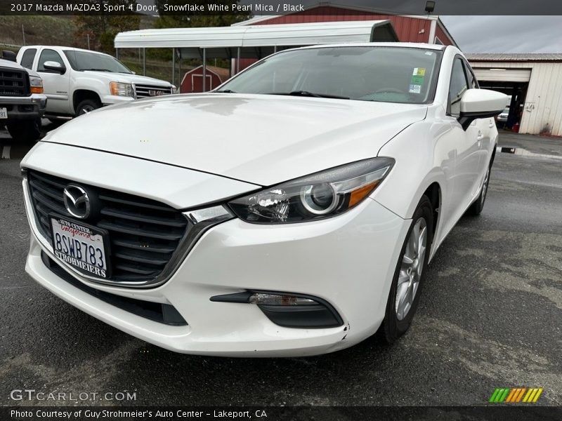Snowflake White Pearl Mica / Black 2017 Mazda MAZDA3 Sport 4 Door