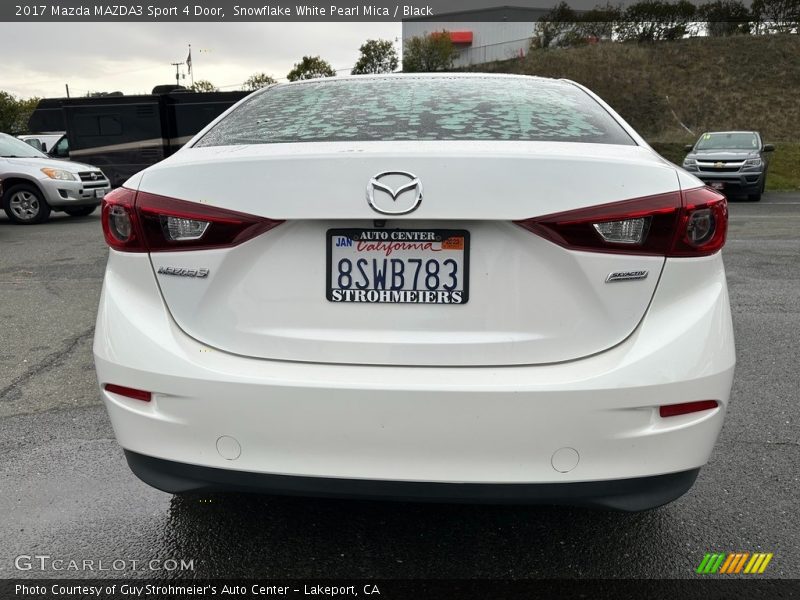 Snowflake White Pearl Mica / Black 2017 Mazda MAZDA3 Sport 4 Door