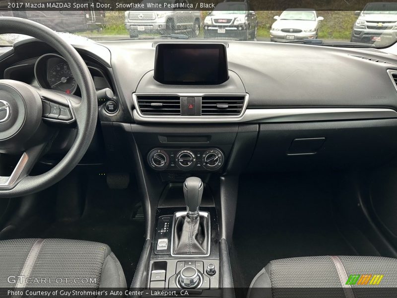 Snowflake White Pearl Mica / Black 2017 Mazda MAZDA3 Sport 4 Door