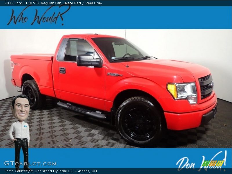 Race Red / Steel Gray 2013 Ford F150 STX Regular Cab