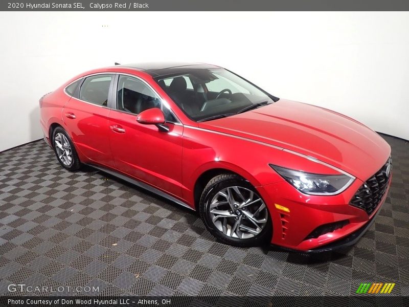Calypso Red / Black 2020 Hyundai Sonata SEL