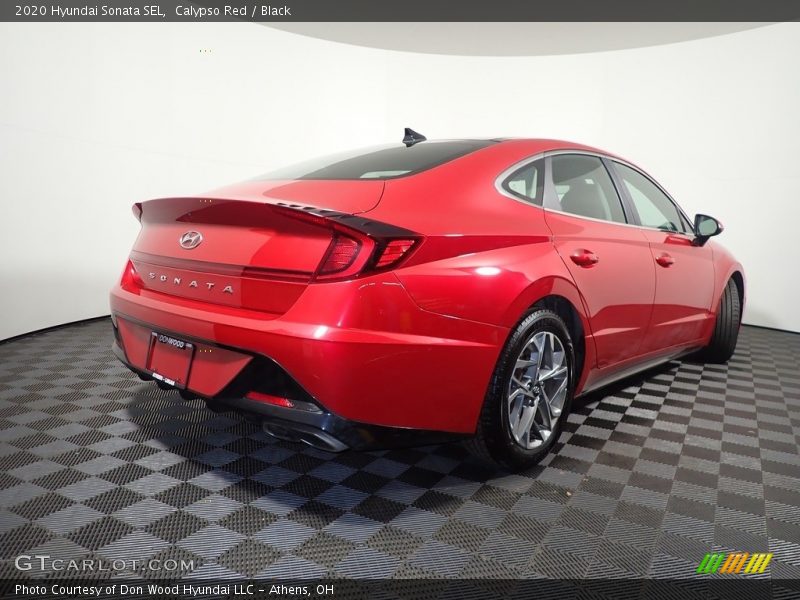 Calypso Red / Black 2020 Hyundai Sonata SEL