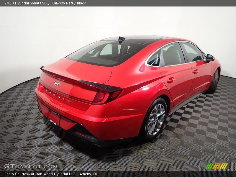 Calypso Red / Black 2020 Hyundai Sonata SEL