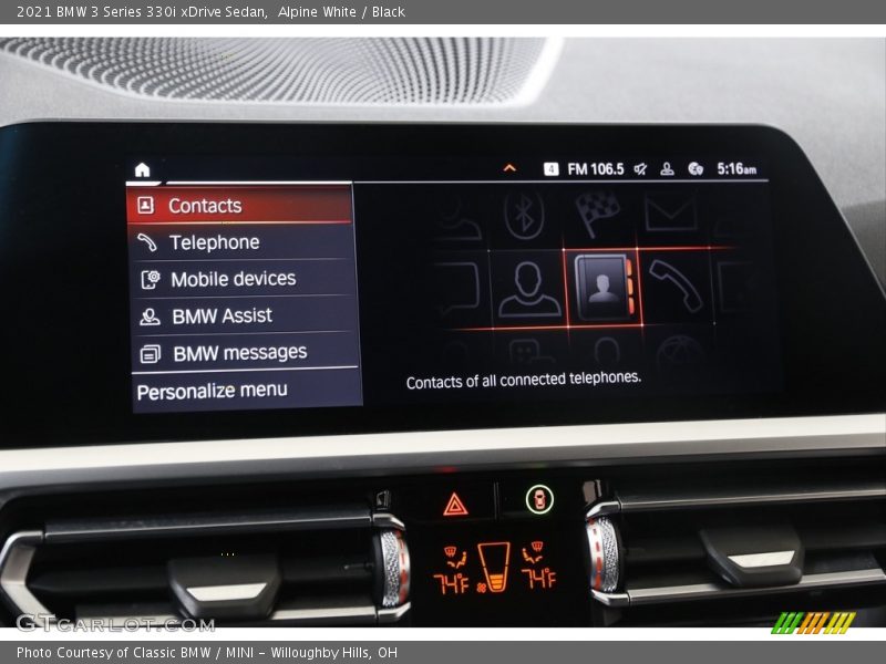 Controls of 2021 3 Series 330i xDrive Sedan