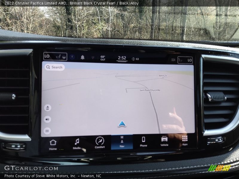 Brilliant Black Crystal Pearl / Black/Alloy 2022 Chrysler Pacifica Limited AWD